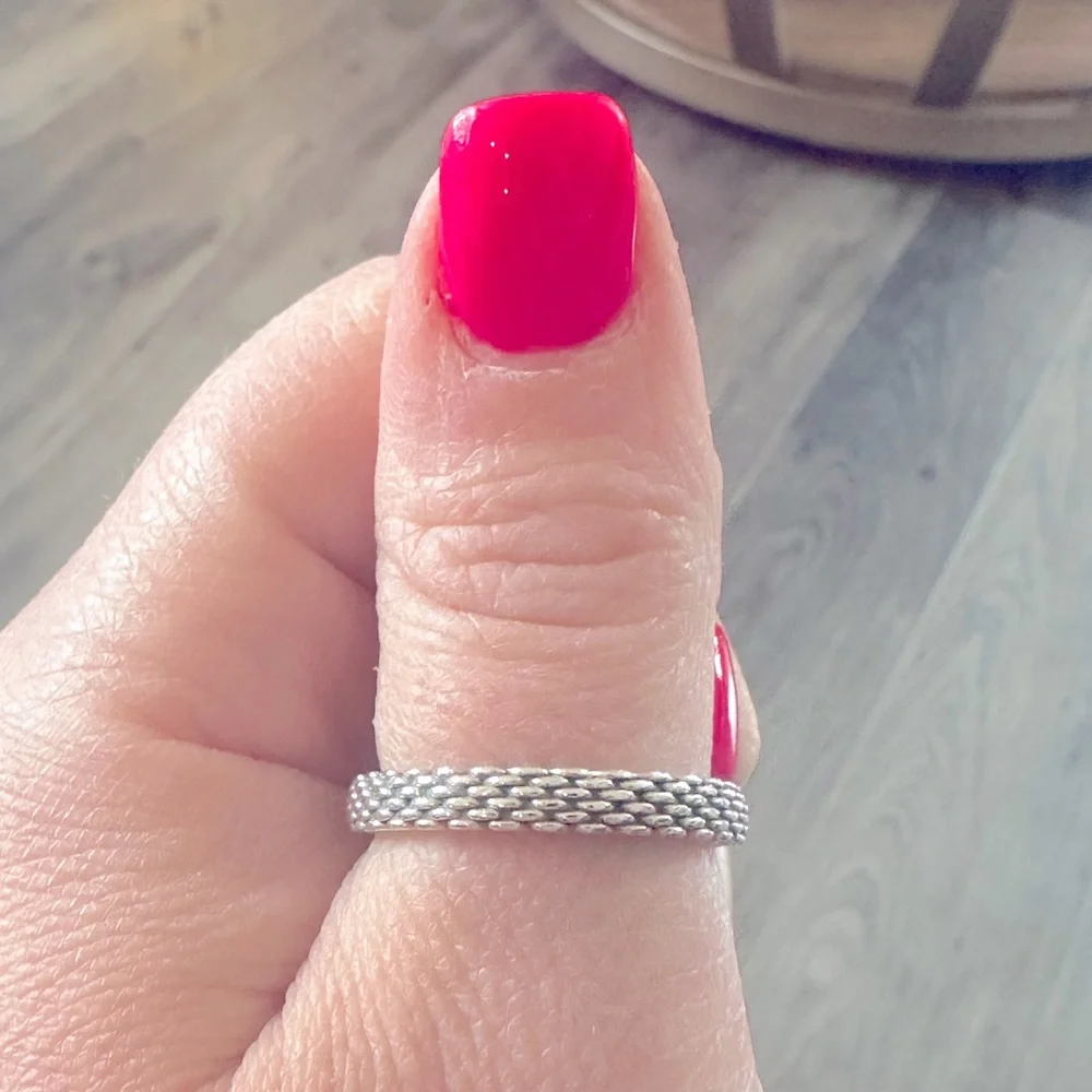 Tiffany & Co. Sterling Silver Braided Band Ring